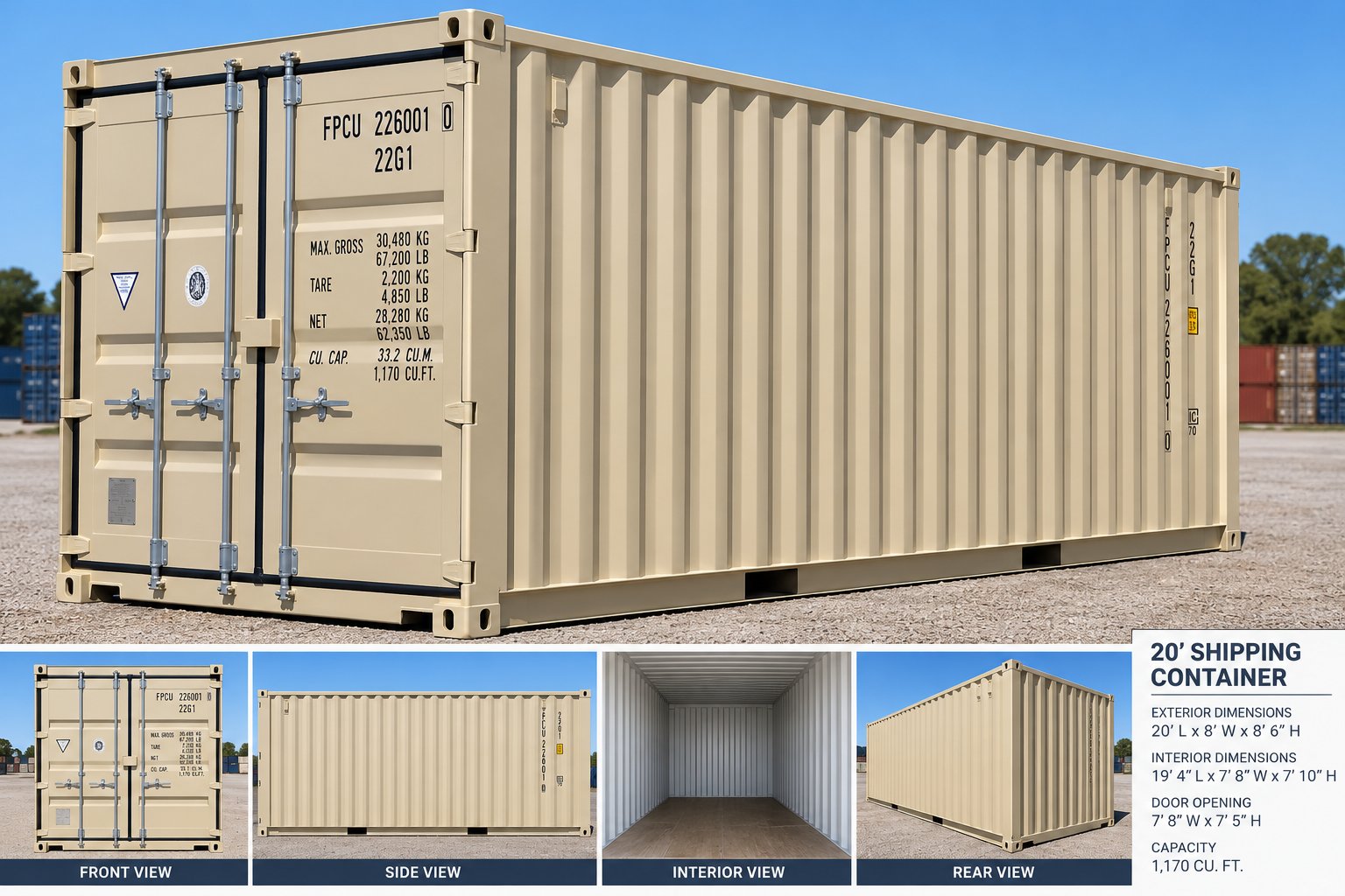20′ Standard Container